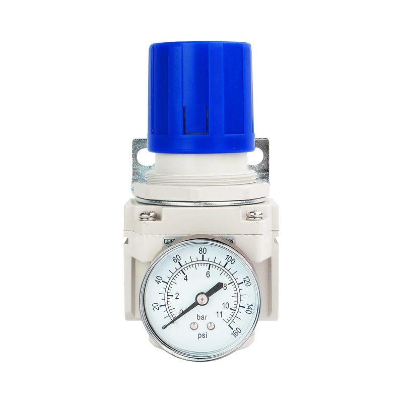 BLCH 1/2" NPT Air Pressure Regulator - Air Regulator for Compressor,Air Compressor Regulator Air Drying System AR4000-04 Gauge 0-160 PSI - Image 1